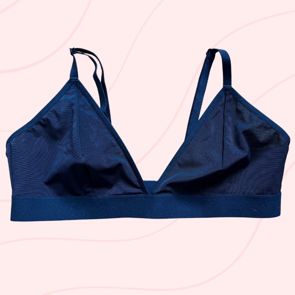 Mesh V-Neck Bralette Top for Women Size Large